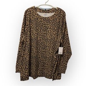 Croft And Barrow‎ Shirt Women’s Plus Size 4X Long Sleeve Cotton Blend  NWT